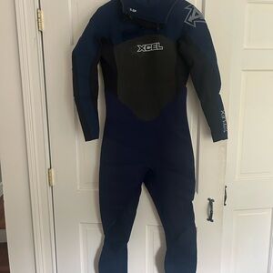XCEL Full Body Wetsuit in Black and Blue